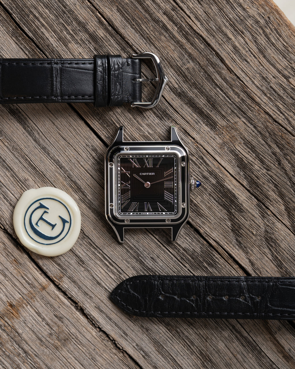 Cartier Santos Dumont "Laque Noire"