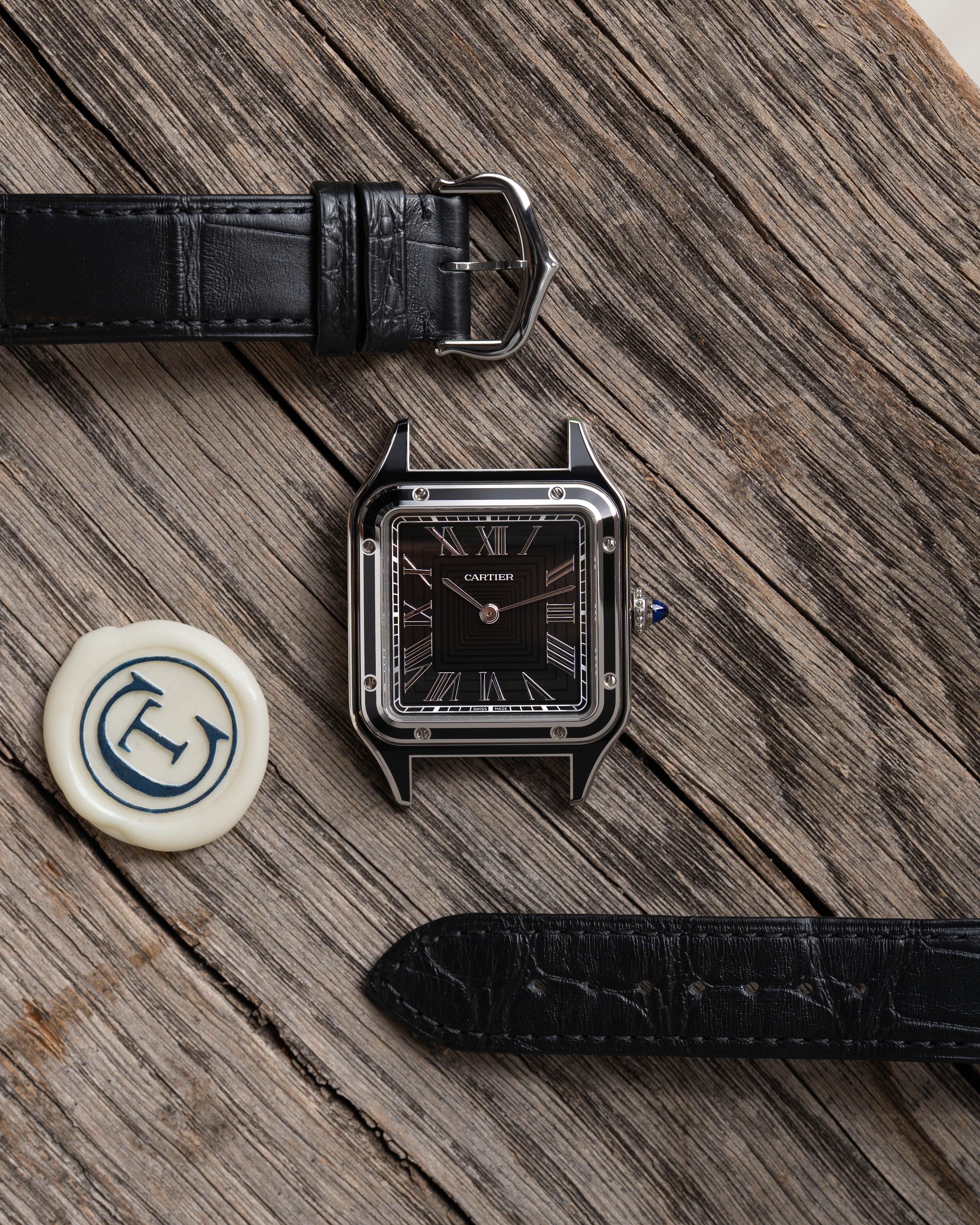 Cartier Santos Dumont "Black Lacquer"